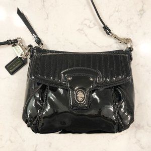 Coach Black Patent Leather Cross Body Bag
